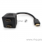 Разветвитель HDMI Cablexpert DSP-2PH4-002, HD19F/2x19F, 1 компьютер => 2 монитора, пасcивный, Full-HD, 3D, 1.4v