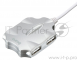 Разветвитель USB 2.0 Buro BU-HUB4-0.5-U2.0-Candy 4порт. серебристый