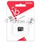 Флеш карта SDmicro Card 16GB Smartbuy Сlass 10 (без адаптеров)
