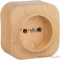 Электроустановочные изделия Legrand Legrand 782270 Розетка без заземления без шторок (Дерево)