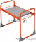 Скамейка садовая с мягким сиденьем НИКА СКМ (СКМ/О оранжевый)