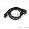 Кабель компьютер-розетка 220V (EURO) <VDE> 3G*1.5mm2 VCOM {CE021-CU} 1,8м подходит для майнинга