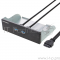 Панель CMU3-20 с двумя портами USB 3.0 в слот 5.25 компьютерного корпуса. (Два интерфейса USB 3.0 тип АМатериал панели: металлКоннектор 20pin для материнской платыДлина кабеля 0,8мДиаметр кабеля 6ммМатериал провода: медь 24+28AWGПозолоченные контакты