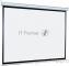 [LEP-100106] Настенный экран Lumien Eco Picture 127х127см (рабочая область 121х121 см) Matte White восьмигранный корпус, возможность потолочн./настенного крепления, уровень в комплекте, 1:1 (треугольная упаковка)