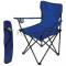 Кресло складное DW-2009H с подлокотниками/подстаканниками (синее) Ecos