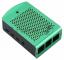 Корпус перфорированный Qumo с доп.креплением, Aluminum Case, Raspberry Pi 4B, green(RS037)
