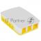 Корпус Qumo ABS Plastic, Raspberry Pi 4, White+Yellow(RS032)