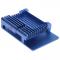 Корпус Qumo Aluminum case with double black fans, Raspberry Pi 4, blue(RS008)