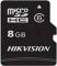 Флеш карта microSDHC 8GB Hikvision HS-TF-C1(STD)/8G/ZAZ01X00/OD <HS-TF-C1(STD)/8G/ZAZ01X00/OD>  (без SD адаптера) R/W Speed 90/12MB/s