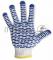 Перчатки х/б с нанесением ПВХ («Волна»), 4 нити, 55-56 г, 7,5 класс вязки