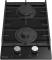 Варочная панель газовая Evelux HEG300BG, 30 см, 2 конфорки: экономичная конфорка (0,9 кВт), экспресс-конфорка (2,9 кВт), газ-контроль, электроподжиг, черное высокопрочное закаленное стекло, чугунные решетки, поворотные переключатели, комплект форсун