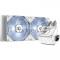 Комплект водяного охлаждения ID-COOLING DASHFLOW 240 BASIC WHITE LGA20XX/1700/1200/115X/AM5/AM4 (4шт/кор,TDP 260W, cнежно-белый, PWM, DUAL FAN 120mm) RET