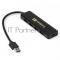 USB-Хаб (концентратор) ExeGate DUB-4P/1 (кабель-адаптер USB3.0 --> 4xUSB3.0, Plug&Play, черный)