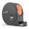 Рулетка Home Series Gray Deli HT8316C 3м х 16мм, эксклюзивный дизайн, корпус - высококачественный софттач пластик