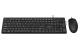 Проводной комплект Philips SPT6264, USB 2.0 104 клав/3 кнопки, 800-2400dpi, русская заводская раскладка, чёрный