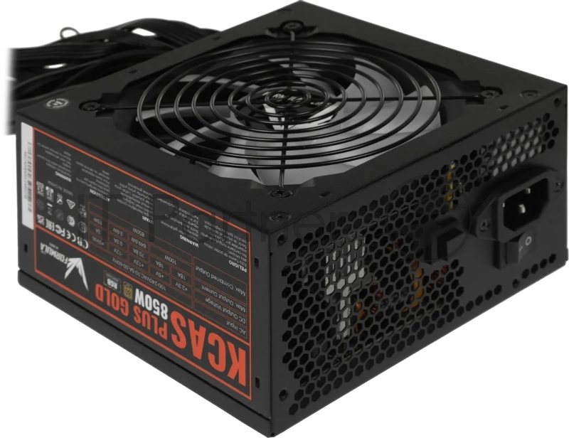 Блок питания Aerocool / Formula KCAS PLUS 850G AC ATX 850W GOLD 80 PLUS gold (20+4pin) APFC 120mm fan color LED 8xSATA RTL