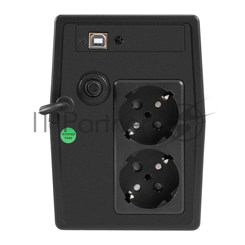 ИБП ExeGate Power NB-500.LED.AVR.2SH.USB (500VA/300W, LED, AVR, 2*Schuko, USB, батарея 12V 4.5Ah, Black)