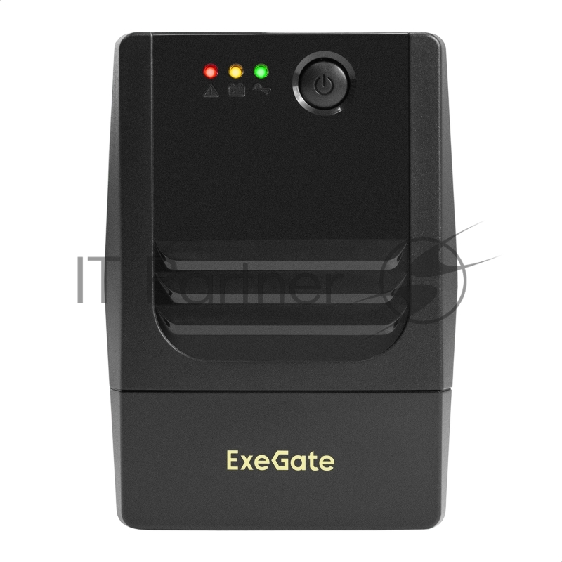 ИБП ExeGate Power NB-500.LED.AVR.2SH.USB (500VA/300W, LED, AVR, 2*Schuko, USB, батарея 12V 4.5Ah, Black)