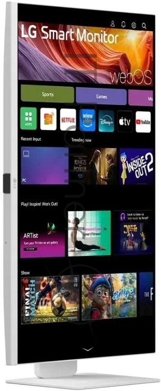 Монитор LG 31.5 UltraFine 32U830SA-W белый IPS LED 5ms 16:9 HDMI M/M матовая HAS Piv 1200:1 400cd 178гр/178гр 3840x2160 60Hz 4K USB 7.7кг