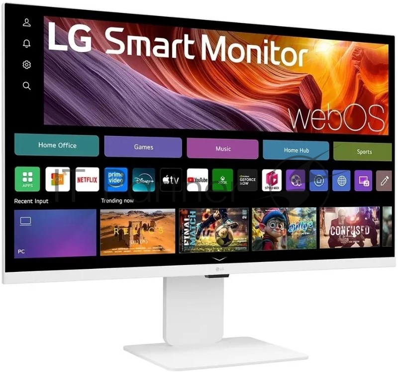 Монитор LG 31.5 UltraFine 32U830SA-W белый IPS LED 5ms 16:9 HDMI M/M матовая HAS Piv 1200:1 400cd 178гр/178гр 3840x2160 60Hz 4K USB 7.7кг