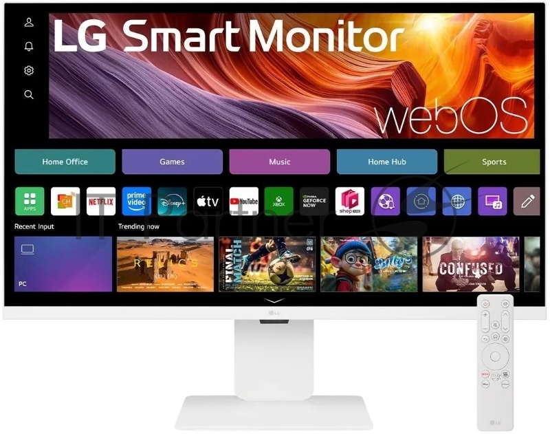 Монитор LG 31.5 UltraFine 32U830SA-W белый IPS LED 5ms 16:9 HDMI M/M матовая HAS Piv 1200:1 400cd 178гр/178гр 3840x2160 60Hz 4K USB 7.7кг