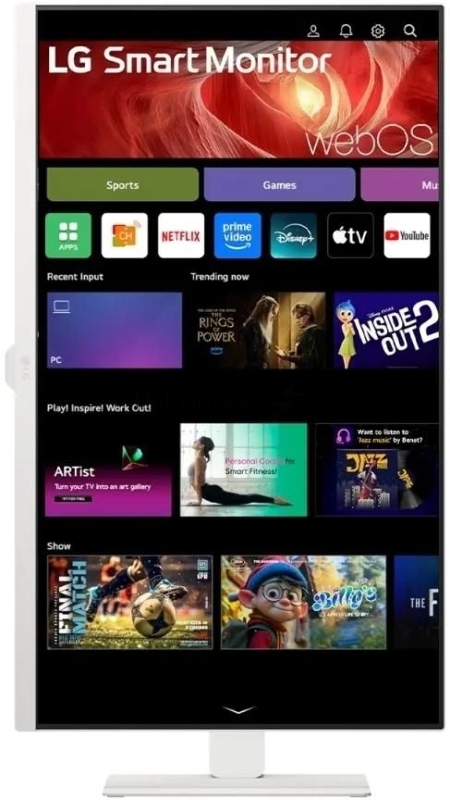 Монитор LG 31.5 32U850SA-W белый IPS LED 5ms 16:9 HDMI M/M Cam матовая HAS Piv 1000:1 400cd 178гр/178гр 3840x2160 60Hz 4K USB 7.7кг