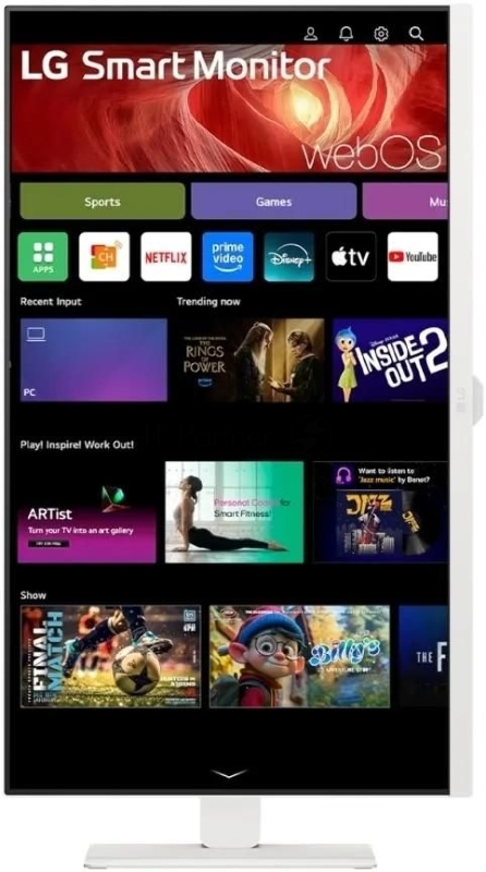 Монитор LG 31.5 32U850SA-W белый IPS LED 5ms 16:9 HDMI M/M Cam матовая HAS Piv 1000:1 400cd 178гр/178гр 3840x2160 60Hz 4K USB 7.7кг