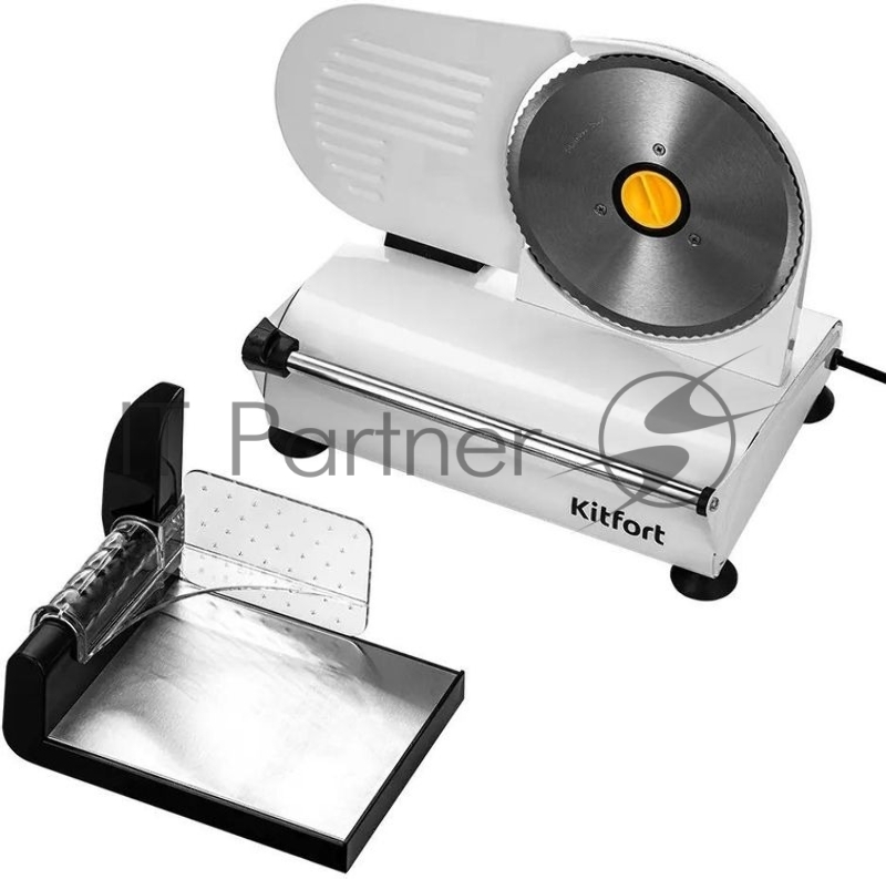 Ломтерезка Kitfort КТ-6269 150Вт (нарезка до 15мм) серебристый/черный