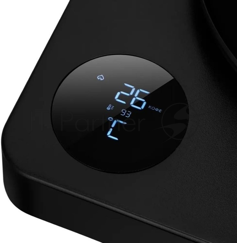 Чайник электрический Kitfort КТ-6726 1л. 1200Вт черный/дерево корпус: нерж.сталь/пластик