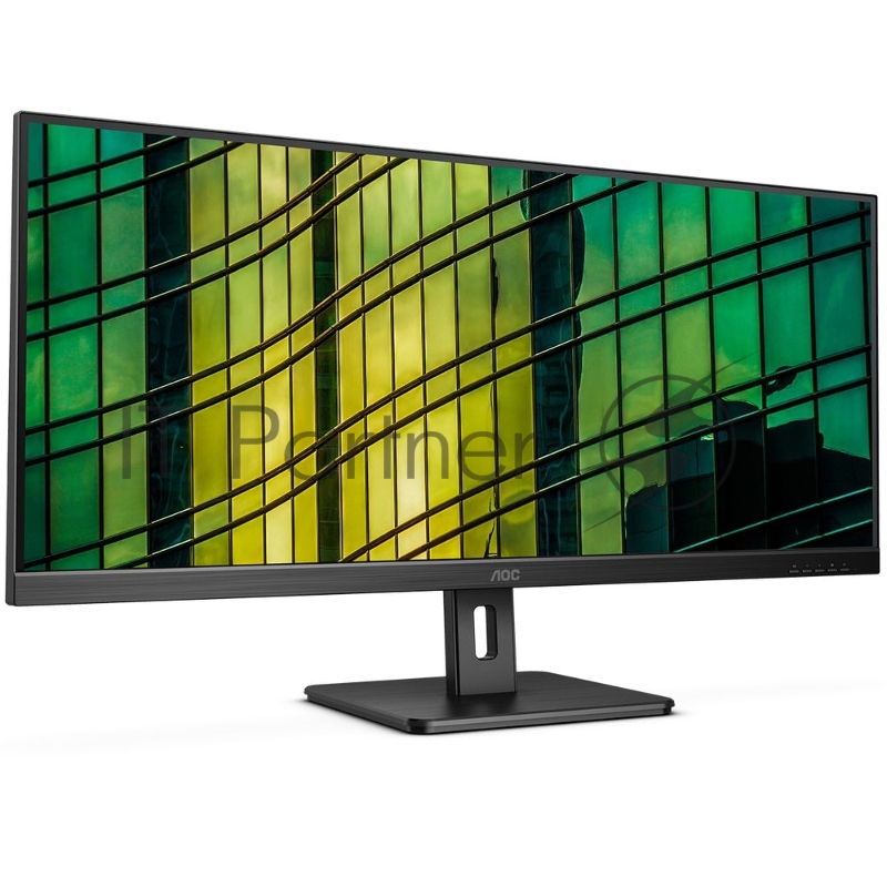 Монитор 34 AOC U34E2M VA 3440x1440, 100 Гц, 4 мс, 21:9, 300 кд/м2, 2xHDMI, 1xDP, 1x3.5 мм, черный