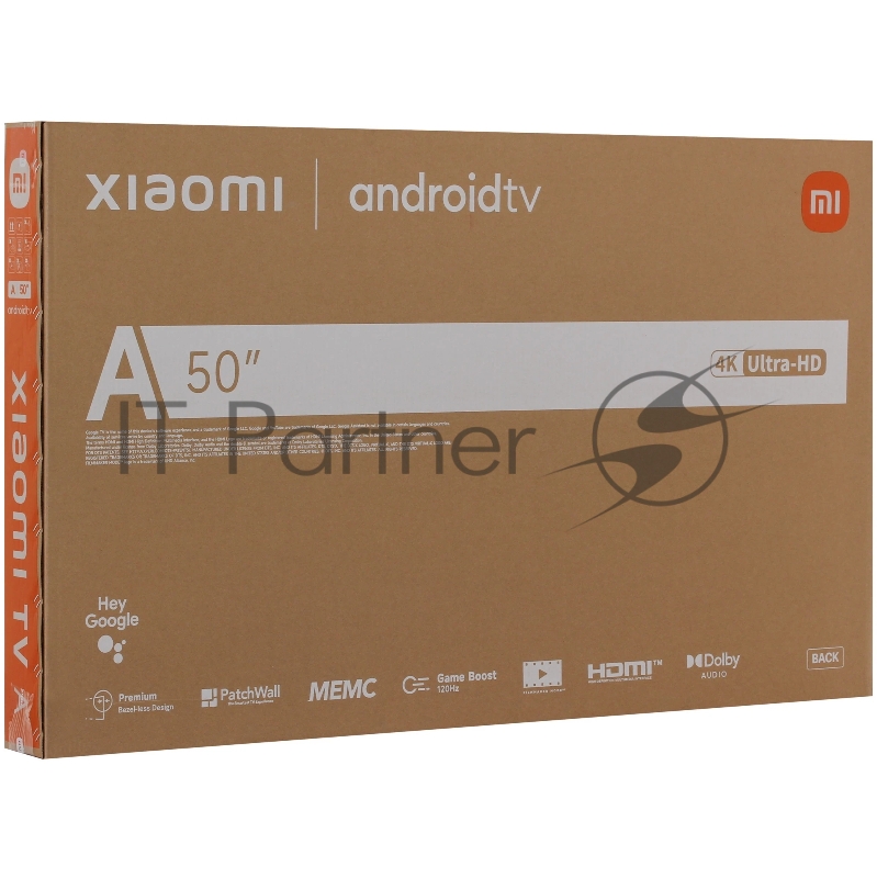 Телевизор Xiaomi TV A 50 2026 черный Direct LED, 4K UltraHD, Wi-Fi, 60 Гц, Android TV, HDMI х 3, USB х 1 шт