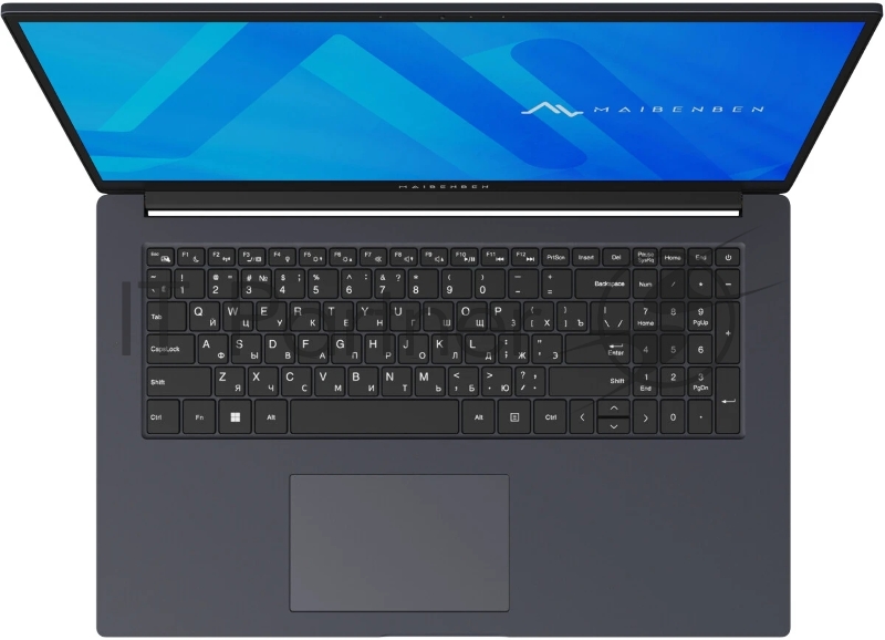 Ноутбук Maibenben M17A-R343UM 17.3 FHD IPS, AMD R7-5825U, 16Gb, 512Gb SSD, Linux, синий (мышка + коврик)