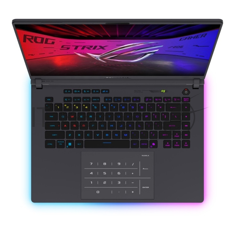Ноутбук ASUS ROG Strix G16 G615JHR-S5058 16(2560x1600 WVA (матовый, 240Hz, 3ms) )/Intel Core i7 14650HX(2.2Ghz)/16384Mb/1024PC GeForce RTX 5050(8192Mb)/Cam/BT/WiFi/90WHr 1y/2.65kg/Eclipse Gray/DOS