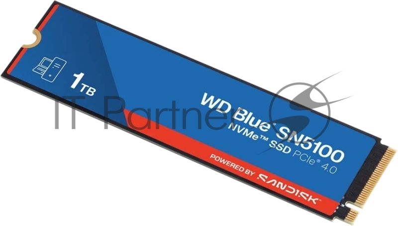 Накопитель SSD M.2 2280 1TB NVMe PCIE 4.0 x4 7100/6700 BLUE SN5100 WDS100T5B0E WDC