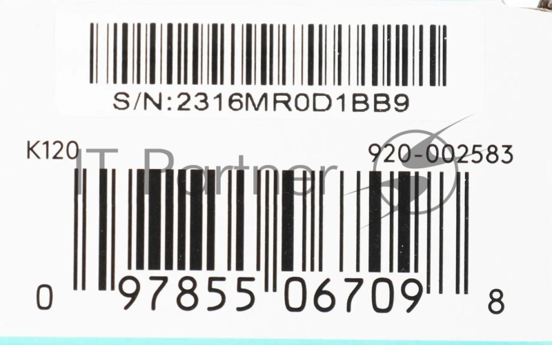 Клавиатура проводная Logitech K120 for business, USB черный (неоригинальная гравировка)