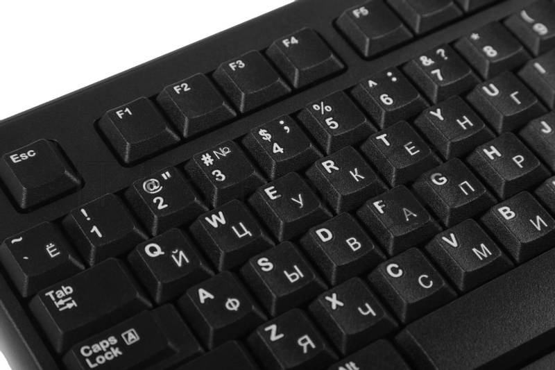 Клавиатура проводная Logitech K120 for business, USB черный (неоригинальная гравировка)