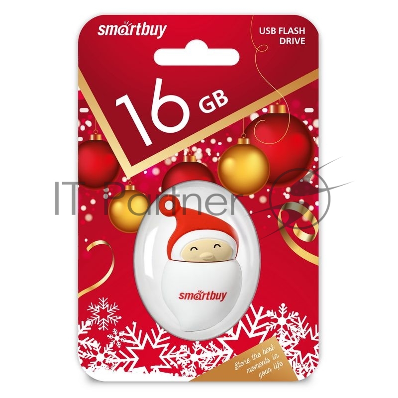 Флешка USB 2.0 16Gb Smart Buy NY series Santa-A.