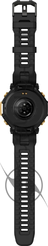 Смарт-часы Amazfit T-rex 3 Pro A2444 48мм 1.5 AMOLED корп.золотистый рем.черный разм.брасл.:22мм (1747223)