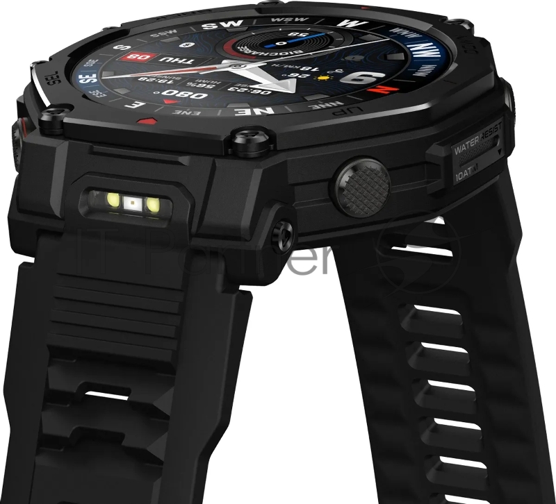 Смарт-часы Amazfit T-rex 3 Pro A2444 48мм 1.5 AMOLED корп.черный рем.черный разм.брасл.:22мм (1747201)