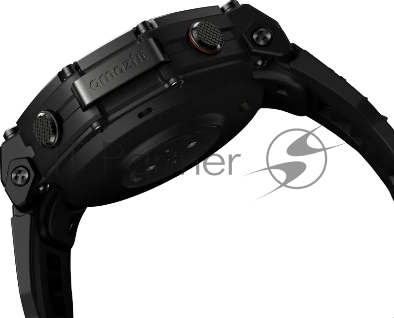 Смарт-часы Amazfit T-rex 3 Pro A2444 48мм 1.5 AMOLED корп.черный рем.черный разм.брасл.:22мм (1747201)