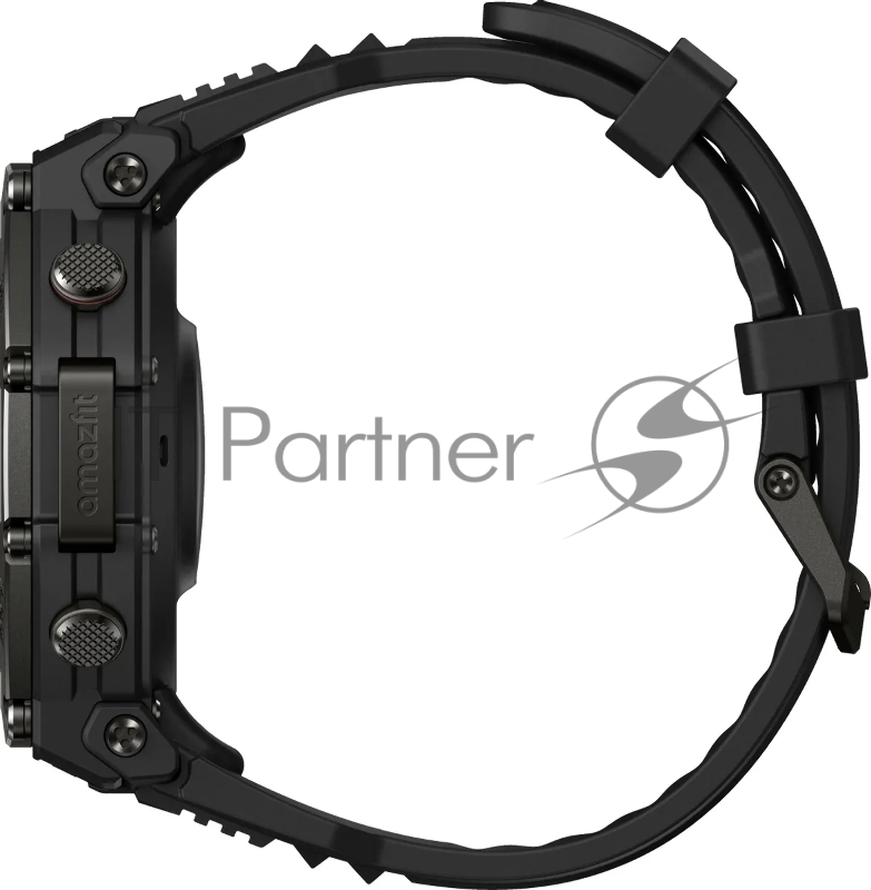 Смарт-часы Amazfit T-rex 3 Pro A2444 48мм 1.5 AMOLED корп.черный рем.черный разм.брасл.:22мм (1747201)