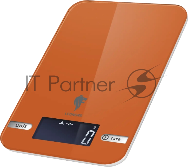 Весы кухонные электронные LEONORD LE-17703, оранжевый