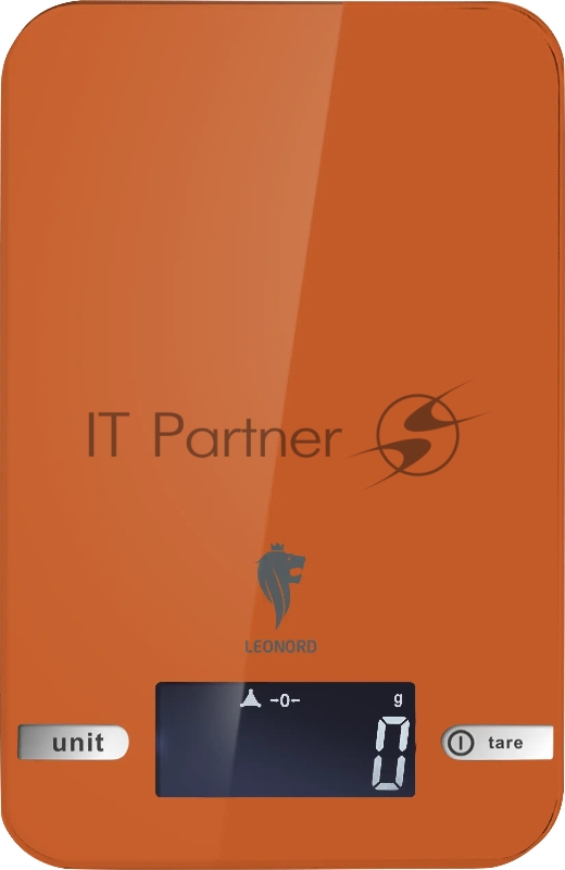 Весы кухонные электронные LEONORD LE-17703, оранжевый