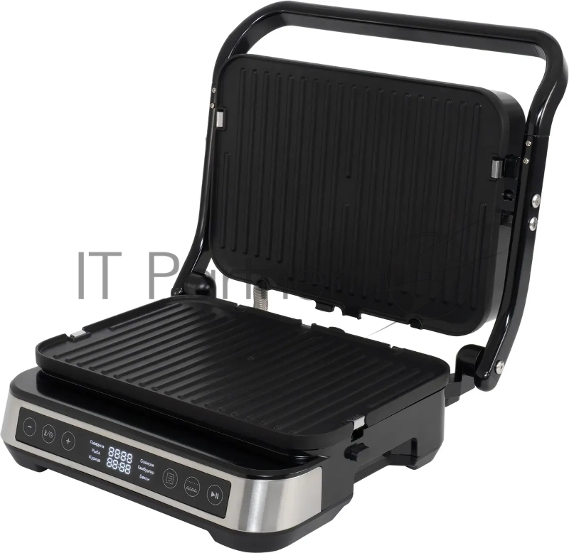 Электрогриль Hyundai HYG-5020 2000Вт серебристый/черный