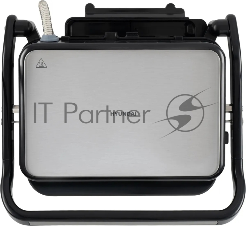 Электрогриль Hyundai HYG-5020 2000Вт серебристый/черный