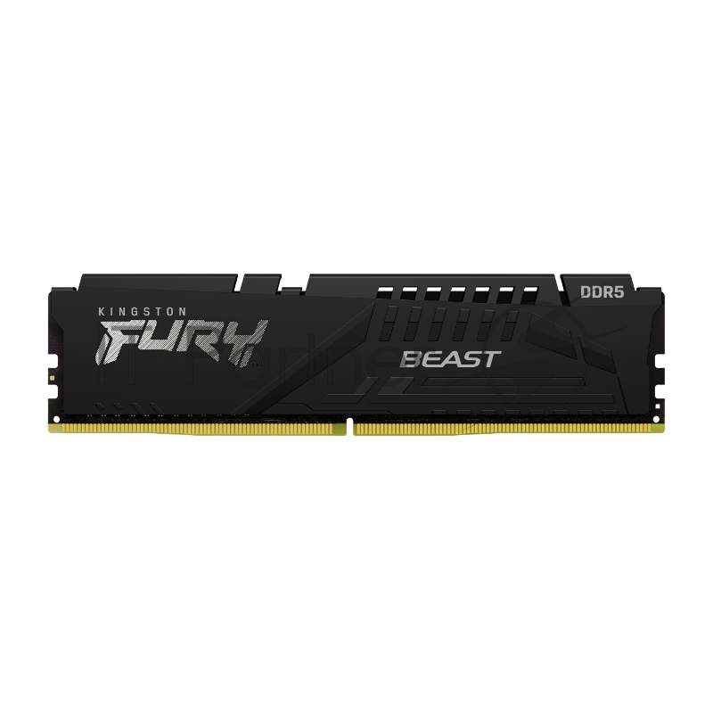 Оперативная память Kingston Fury Beast, DDR5, 64GB (2x32 GB), 5600 MHz, CL36, радиатор, черный