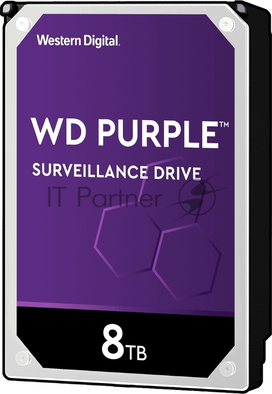 Жесткий диск Western Digital HDD SATA-III 8Tb Purple WD82PURX, IntelliPower, 256MB buffer (DV&NVR)