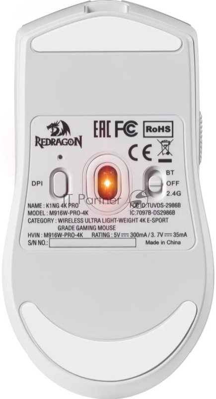 Мышь беспроводная Redragon K1ng 4K Pro 72212