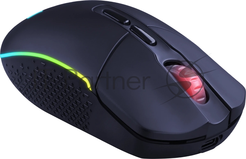 Мышь беспроводная REDRAGON 2.4G/проводная игровая 7+кн.колесо 10000dpi RGb черный Invader Pro 71845