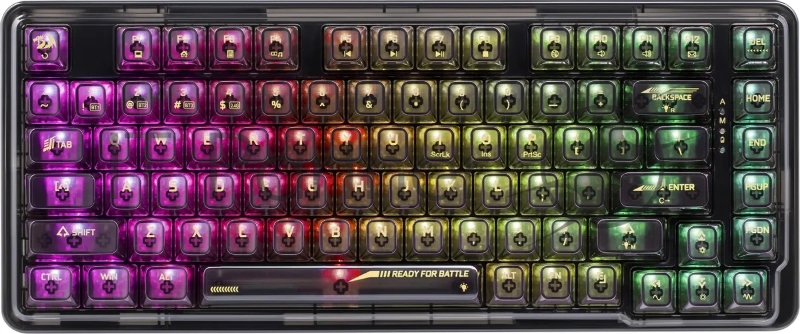 Клавиатура Redragon Elf Pro (71742) беспроводная, USB, Bluetooth/Радиоканал, черный